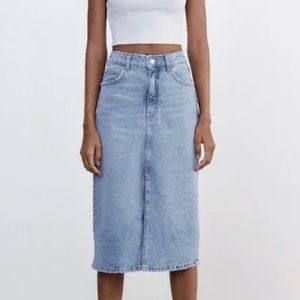 ZARA denim skirt NWT
